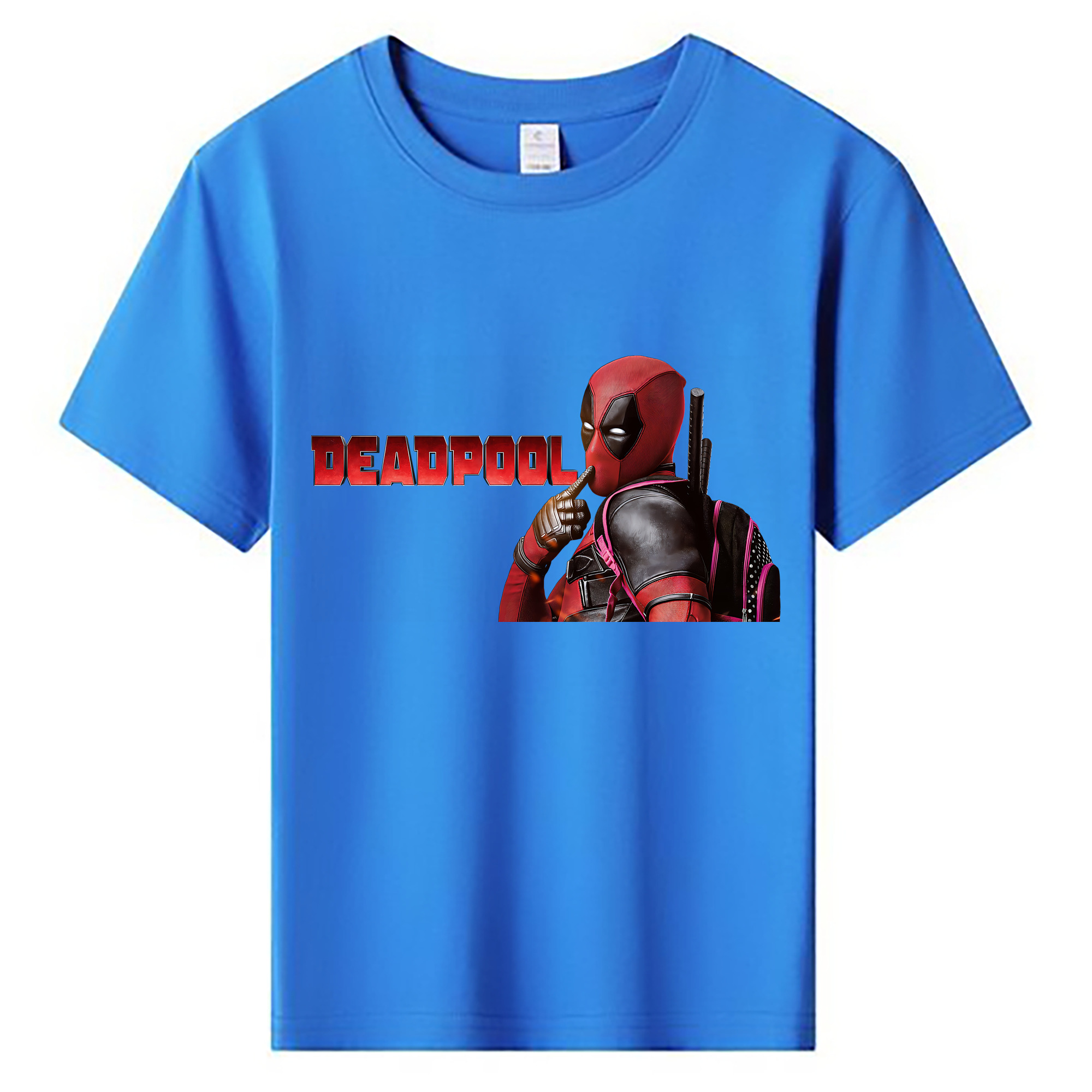 （画像用） Deadpool デッドプール 綿100％キッズTシャツ（フロントプリント）